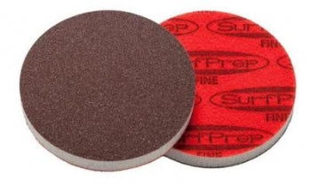 3" SurfPrep 5mm Thick Foam Disc - Red Aluminum Oxide