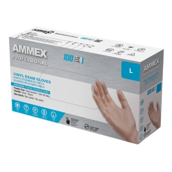 AMMEX Professional Clear Vinyl PF Exam Gloves
