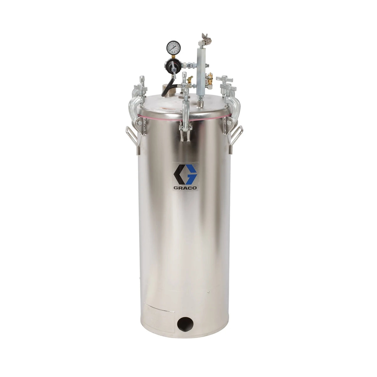Graco 15-Gallon Low-Pressure (HVLP) Stainless Steel Pressure Tank