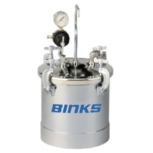 Binks 2.8 Gallon Zinc-Plated Shell and Stainless Steel Lid Pressure Tank Assembly