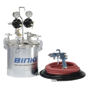 Binks 2.8 Gallon Zinc-Plated Pressure Tank Assembly Package