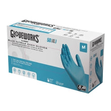 Gloveworks Blue Nitrile PF Exam Gloves