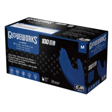 Gloveworks RDT Royal Blue Nitrile PF Industrial Gloves