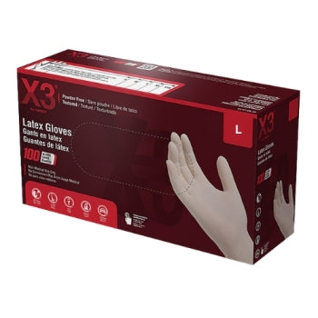 X3 Ivory Latex PF Industrial Gloves