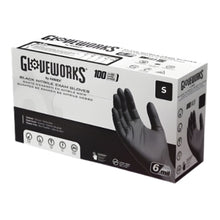 Gloveworks Black Nitrile PF Exam Gloves
